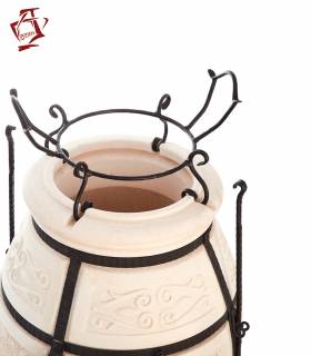 Amphora Tandoor Topfaufsatz für Wok, Kazan, Pfanne