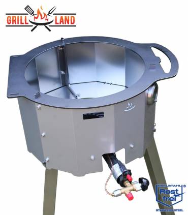 Feuerofen Utschak mit 3-Fuß Hockerkocher, Gaskocher Tisch, Tagan GLTG-38S