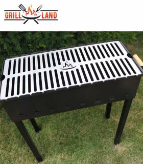Edelstahl Grillrost passend zum Design-Holzkohlegrill Grill-Land