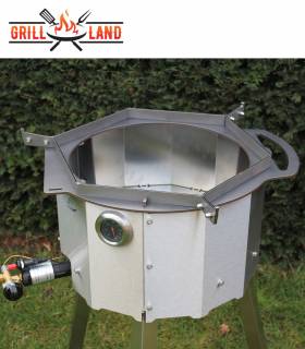 Feuerplatte Ø 60 cm Grill-Land mit Abstandhalter für Gas Feuerofen Utschak