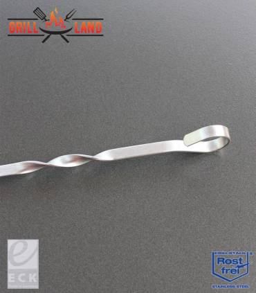 Hochwertige Grill-Spieße aus Edelstahl 50 cm, 9,5 mm breit, solide 2 mm Stärke perfekt für Design-Holzkohlegrill Grill-Land
