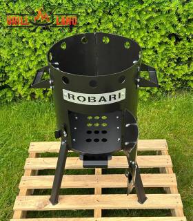 Feuerofen Utschak/Utchak Robari mit 2 Ablagen für Kazan 8 - 10 Liter, Feldküche, Feuertonne für Feuerplatte