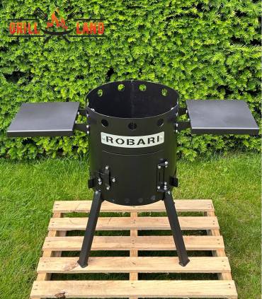 Feuerofen Utschak/Utchak Robari mit 2 Ablagen für Kazan 8 - 10 Liter, Feldküche, Feuertonne für Feuerplatte