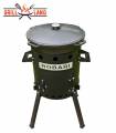 SET Feuerofen Utschak Robari U36 mit Kazan Gusseisen 15 Liter Robari mit Deckel aus Gusseisen