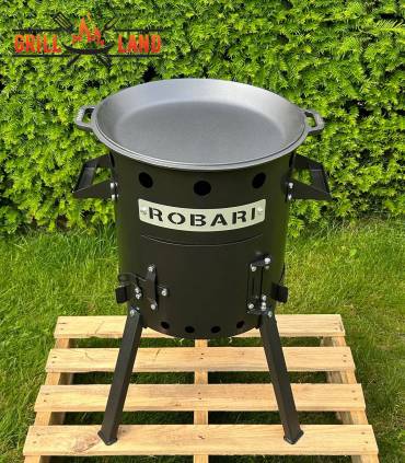 SET Feuerofen Utschak Robari U36 mit Pfannendeckel aus Gusseisen