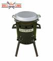 SET Feuerofen Utschak Robari U36 mit Kazan Gusseisen 12 Liter Robari mit Pfannendeckel aus Gusseisen