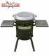 SET Feuerofen Utschak Robari UT36 mit 2 Ablagen und Kazan Gusseisen 12 Liter Robari mit Grilldeckel aus Gusseisen