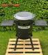 SET Feuerofen Utschak Robari UT36 mit 2 Ablagen und Kazan Gusseisen 12 Liter Robari mit Grilldeckel aus Gusseisen