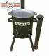SET Feuerofen mit Schornstein, Utschak US36 mit Grilldeckel aus Gusseisen