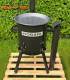 SET Feuerofen mit Schornstein, Utschak US36 mit Grilldeckel aus Gusseisen