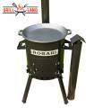 SET Feuerofen mit Schornstein, Utschak US36 mit Pfannendeckel aus Gusseisen