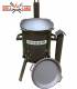 SET Feuerofen mit Schornstein, Utschak US36 mit Kazan Gusseisen 12 Liter Robari mit Grilldeckel aus Gusseisen
