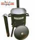 SET Feuerofen mit Schornstein, Utschak US40 mit Kazan Gusseisen 15 Liter Robari mit Deckel aus Gusseisen