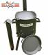 SET Feuerofen mit Schornstein, Utschak US40 mit Kazan Gusseisen 12 Liter Robari mit Grilldeckel aus Gusseisen