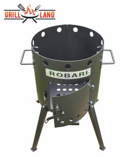 Feuerofen Utschak/Utchak 40 cm Robari U40E für Kazan 12 - 15 Liter, Feldküche, Feuertonne für Feuerplatte