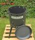 SET Feuerofen Utschak Robari U40E mit Grilldeckel 40cm aus Gusseisen
