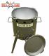 SET Feuerofen Utschak Robari U40E mit Kazan Gusseisen 15 Liter Robari mit Pfannendeckel aus Gusseisen