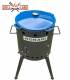 SET Feuerofen Utschak Robari U40E mit Kazan Gusseisen 12 Liter Robari mit Deckel aus Gusseisen emailliert
