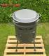Set Feuerofen/Uchag Ø37 cm Grill-Land, Stahl 3 mm mit 12L Kazan Gusseisen Robari mit Pfannendeckel aus Gusseisen