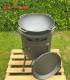 Set Feuerofen/Uchag Ø37 cm Grill-Land, Stahl 3 mm mit 12L Kazan Gusseisen Robari mit Pfannendeckel aus Gusseisen