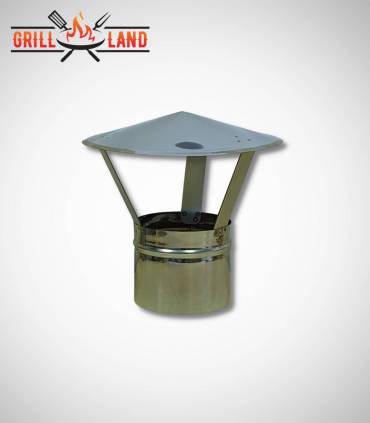 Regenhaube Schornstein Edelstahl Ø 11,6 cm, Höhe 22 cm – Schornsteinabdeckung wetterfest