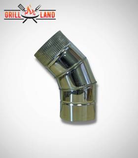 Ellenbogenrohr 45° aus Edelstahl – Ø 11,6 cm – Wetterfest & Langlebig