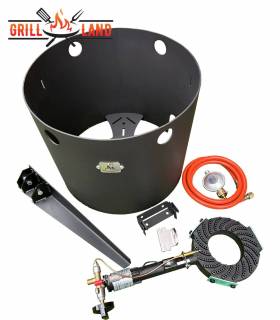 Feuerofen Utschak KOMFORT 37 cm mit 3-Fuß Hockerkocher, Gaskocher Ofen, Stahl 3mm